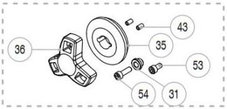 Lewmar Pro Series Clutch Nut & Cone Kit - Converts Pro-Fish to Pro-Series Wndlass for Power Up/Down Operation (SP15156283)