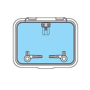 Lewmar Ocean Hatch - Size 30 Flat Base - 322 x 452mm Cut Out - CE Approved  (170118)