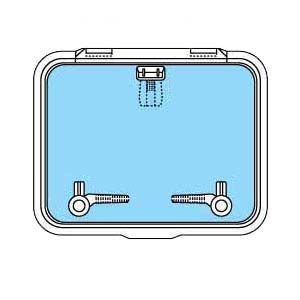 Lewmar Ocean Hatch - Size 50 Flat Base - 372 x 502mm Cut Out - CE Approved (170132)
