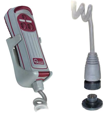 Quick Hand Held Wired Remote Control - 8 Button - Incl. Plug, Socket ...