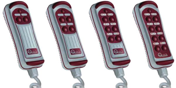 Quick Hand Held Wired Remote Control - 8 Button - Incl. Plug, Socket ...