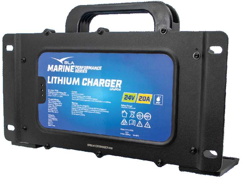 BLA Marine Performance Lithium Battery Charger 24V 20A – Wasterproof IP67 to Charge BLA Lithium Battery Charger (111152)