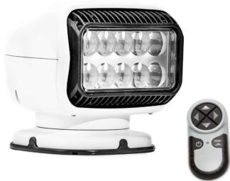 GOLIGHT GT LED Wireless Remote Control Searchlight - WHITE 12 Volt - 3.7 Amp - Wireless Remote Panel - 544,000 Candela (123359)