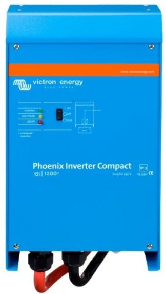 Victron MultiPlus Compact Inverter Charger Combi - 12 Volt 1000W Inverter plus 50 Amp Battery Charger - 12/1200/50-16 (CMP121220000)