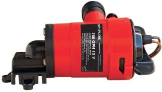 Johnson 800GPH Low Boy Bilge Pump - Submersible - 12 Volt - 3 Amp - 50LPM - 3/4" Hose Connection - Removable Cartridge for Cleaning and Maintenence - 33703 (131840)