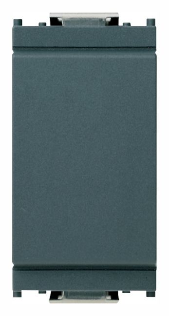 Vimar Idea - Blank Switch Plate - Grey - 1 Module - Suits Rondo and Classica Cover Plates (16542)