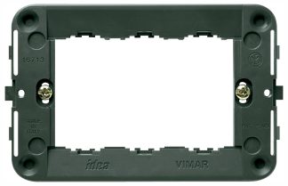Vimar Idea - Mounting Frame - 3 Module - Grey - Suits Rondo and Classica Cover Plates (16713)
