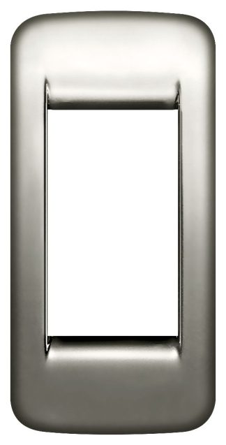 Vimar Idea -  Cover Plate Rondo - Black Chrome - 1 Module - Vertical - Suits Single Switch (16783.31)