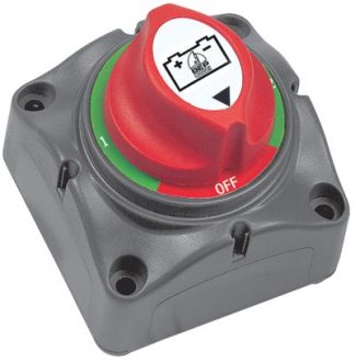 BEP Marinco Mini Battery Selector Switch - Surface Mount (1-2-Both-Off) - 200A Cont - 300A Int - 1000A Crank (OEM Not In Blister Pack) - 113557 (SUR 701S-B)