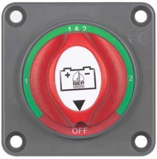 BEP Marinco Mini Battery Selector Switch - Panel Mount - (1-2-Both-Off) - 200A Cont - 300A Int - 1000A Crank - 113553 (SUR 701S-PM)