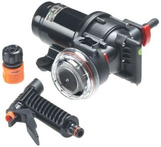 Johnson Aqua Jet 3.5 Wash Down Pump - 12 Volt - 13LPM - 70PSI - High Pressure Deckwash Kit - 3/8" BSP and 1/2" Hose - 10-13399-03 (133336)