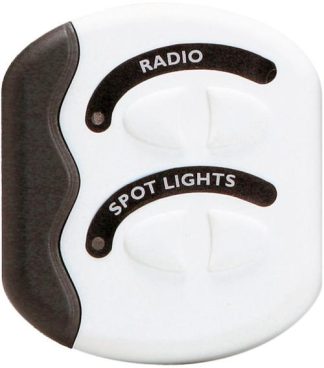 BEP Marinco Contour Switch Panel - White - Gen2 - 2 Switch - No Fuses (113757)