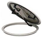 Bomar Nibo Low Profile Round Hatch - P Series - 516mm Cutout - 581mm Overall (BN1139-10PX)