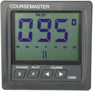 Coursemaster CM95 Heavy Duty 12-24V Autopilot Package with Rate Gyro Compass (No Drive Unit) - Suits Power or Sail Boats 6-40m (CM95AC-HD)