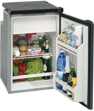 Isotherm CR100 Cruise Greyline Fridge/Freezer - 12 or 24 Volt -  95L Fridge with 5L Freezer - Changeable Left or Right Hand Door Hinge - 381678 (1100BA1AA)