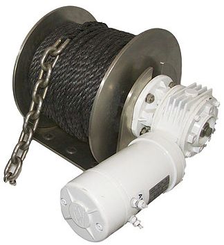 Muir DW10 Drum Anchor Winch- 1000W - Power Up and Down - Suits Most Boats 8 - 10 Metres (F331045)