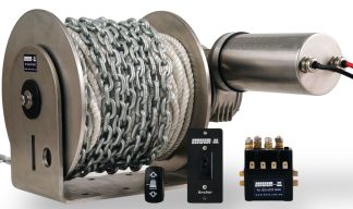 Muir DW08 Drum Anchor Winch - 600W - Power Up and Down - Suits Most Boats 5 - 8 Metres (F331041)