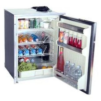 Isotherm CR130 DRINK Inox Stainless Steel Matched Drinks Fridge - 12 or 24 Volts - 130 Litre Fridge Only - Left Hand Door Hinge - 1130BA1NK (381710)