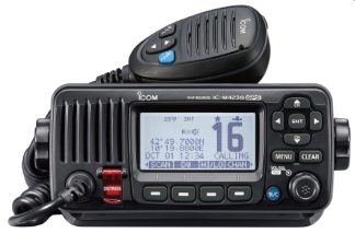 ICOM IC-M423G-B Marine VHF Radio - BLACK - DSC, Noise Cancelling Technology - NMEA0183 - Built-In GPS (IC-M423G-B)
