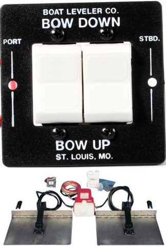 Insta-Trim - Trim Tab Kit - Complete Hydraulic Kit with Standard Rocker Control Switch - 8x10 Inch Tabs - Suits Most Boats 5 - 6m - 12 Volt (0590005)