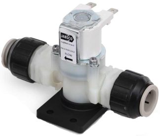 Jabsco 12V Solenoid Valve and Siphon Break Assy - Suits Deluxe Silent Flush Electric Toilet (J16-200)