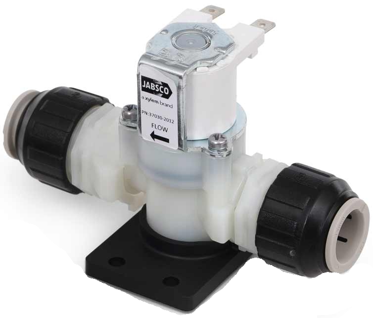 Jabsco 12V Solenoid Valve and Siphon Break Assy - Suits Deluxe Silent Flush Electric Toilet (J16-200)