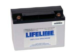 Lifeline GPL-1400 - 12 Volt - 55Ah - 550CCA - DUAL Marine Starting/Cycling AGM Battery (GPL-1400T)