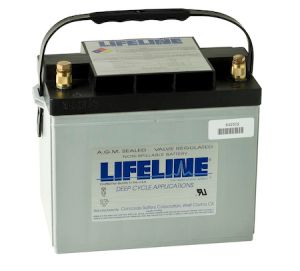 Lifeline GPL-24T - 12 Volt - 80Ah - 550CCA - DUAL Marine Starting/Cycling AGM Battery (GPL-24T)