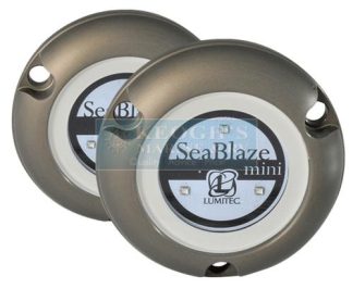 Lumitec SeaBlaze Mini Underwater LED Light - White 10 - 30VDC  890 Lumens Sold As a Pair (123720)