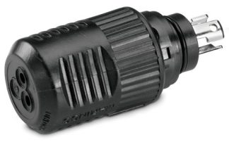 Marinco 3 Wire PLUG ONLY to Suit 12V, 24V and 36V Minn Kota Sockets, Motorguide and Watersnake Electric Motors or Battery Chargers (SUR Marinco 12VBP)