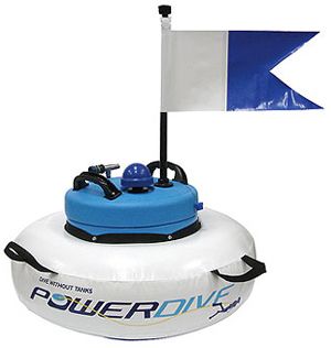 PowerDive Power Snorkel Hookah - Dive from Your Vessel, the Shore or Free-Floating Anywhere - Incl Two Regulators for Buddy Dives - 50-70 Min Dive Time (PowerSnorkel)