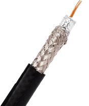 TV - RG6 - TV Quad Shield Coaxial Cable - 10mm Dia - Suitable for Digital TV, Satellite and Pay TV Signals RG6 (BC46060)