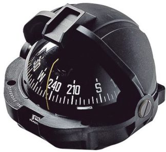 Plastimo Offshore 135 Powerboat - Flush Mount Black Compass - 130mm Apparent Dia - Black Conical Card - Optional Bracket Mount Kit (RWB8045)
