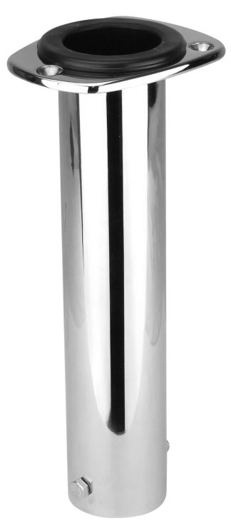 Reelax Standard 90 Degree Straight 316 Stainless Steel Flush Mount Rod Holder - Light tackle for line classes up to 24kg - Sold each (RX51002)