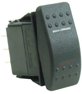 Carling Contura II V-Series Rocker Switch - ON/OFF - 20A - Single Pole - LED Illumination (SRK19440-1)