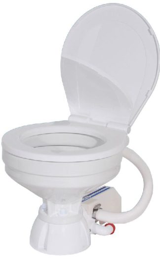 TMC Electric Marine Toilet - 12 Volt 20 Amp - Standard Bowl Toilet - Simple Push Button Operation (RWB2322)