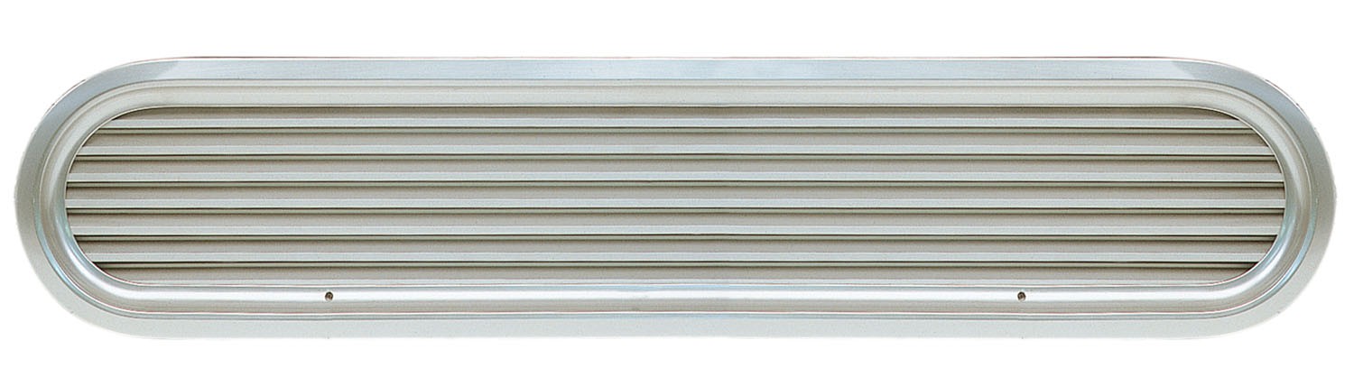 VETUS Louvred Air Suction Vent ASV 50 - Polished Anodised Aluminium Frame with Alluminium Grilles - 490 x 146mm Overall (ASV050A)