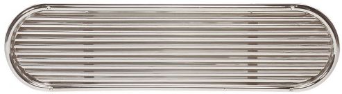 VETUS Louvred Air Suction Vent SSVL 90 - High Gloss Stainless Steel Frame with Anodised Alluminium Grilles - 670 x 172mm Overall (SSVL090)