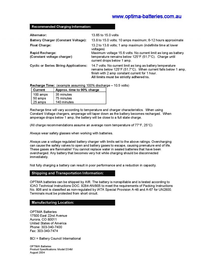 Optima Blue Top D34M - 12 Volt - 55Ah - 750CCA - Marine Spiral Cell AGM Dual Purpose Battery - Some days, endurance is more important than luck (D34M) - Image 2
