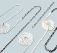 Maxwell 10M of 10mm Shortlink Chain Spliced to 50M of 16mm 8 Plait Nylon Rope (SP2648)