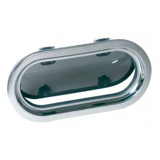 Vetus 316 Stainless Steel Opening Porthole - 322 x 177mm Cut Out - Suitable for Panel Thickness from 8-18mm - CE A1 (PMS23A1)