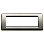 Vimar Idea - Cover Plate Rondo - Black Chrome - 6 Module - Horizontal (16756.31)