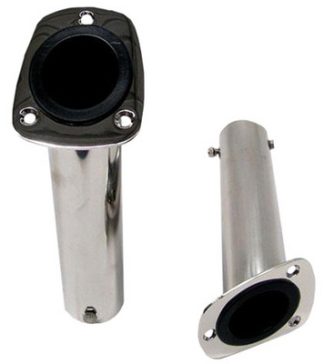 Reelax Standard 30 Degree Angled 316 Stainless Steel Flush Mount Rod Holder - Light tackle for line classes up to 24kg - Sold Each 5.1a ( RX51001)