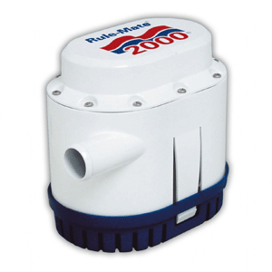 Rule-Mate 2000 GPH Bilge Pump - 24 Volt 4 Amp - Automatic Submersible Bilge Pump - With Built-In Auto Switch - 126LPM (RWB1392B)
