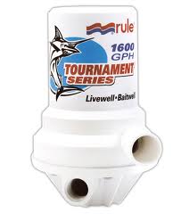 Rule Tournament 1600GPH Dual Port Livebait Pump (RWB55)