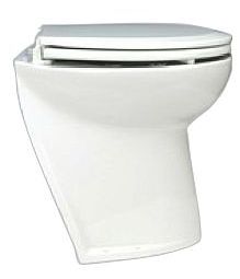 Jabsco Deluxe Silent Flush Electric Toilet - 24V - Compact Height - Slanted Back - Fresh Water Flush (J10-141)