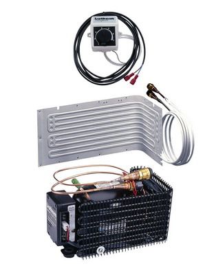 Isotherm Compact Classic Air Cooled Marine Refrigeration DIY Build In Kit - L Shape Evaporator Plate - Suits Fridge to 125L Max - 381507 (U125X000L11111AA)