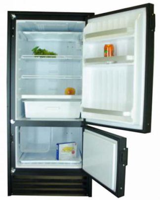 Nova Kool RFU9009 12-24 Volt - 258L - Upright Marine Fridge/Freezer - Danfoss BD50F Compressor - Suitable for Boats, Caravans, Motorhomes and RVs (RFU9009DC)