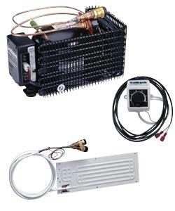 Isotherm Compact Classic Air Cooled Marine Refrigeration - DIY Build In Kit - Flat Evaporator Plate - Suits Fridge to 60L Max (381508) U060x000P11111AA