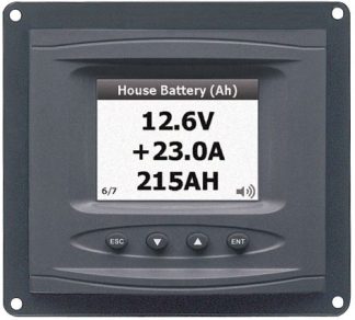 BEP Marinco DC Systems Monitor (Panel Mount) - Suits 8-32V - Incl Shunt - 80-600-0027-00 (113408)